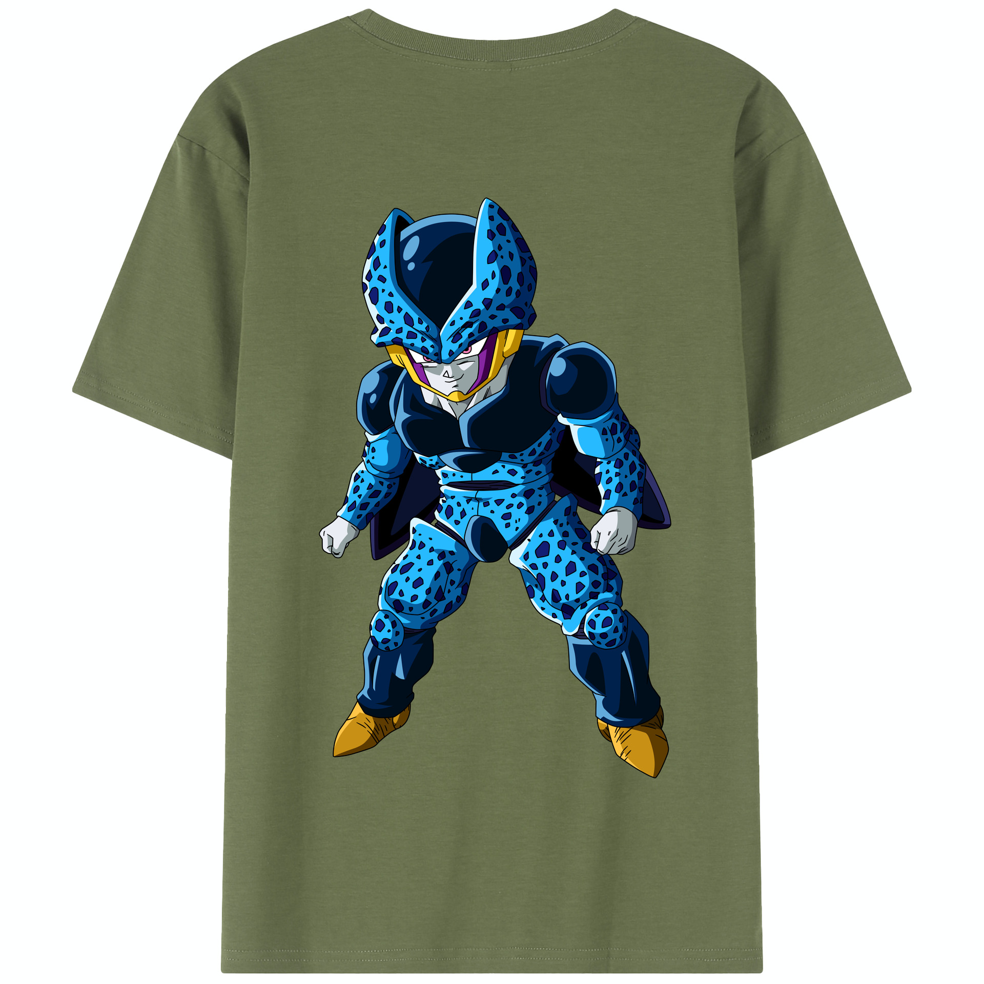 （画像用） ドラゴンボール セル DRAGON BALL Cell 綿100％半袖Tシャツ（背面プリント）
